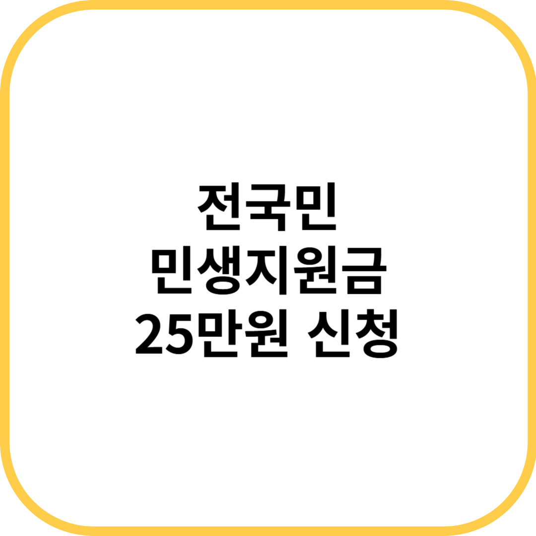 전국민 민생지원금