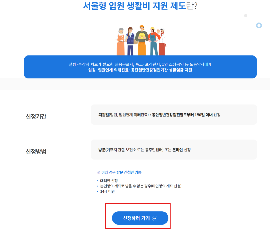 서울형 입원 생활비 지원금 신청 방법 1 image 59